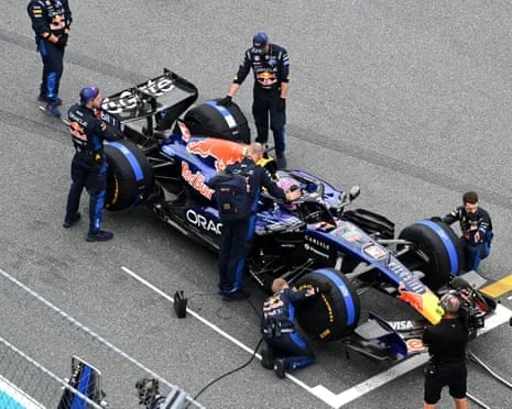 Max Verstappen on the grid at the Miami Grand Prix.